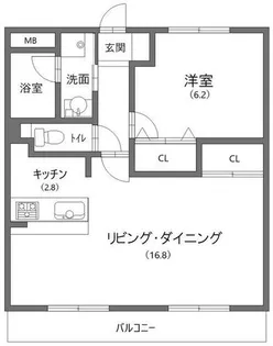 フォーラムノリタケ2番館【1階】の間取り