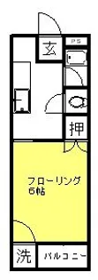 福岡県久留米市津福今町【アパート】の間取り