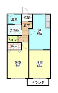 兵庫県赤穂市加里屋【アパート】の間取り