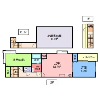 サファイア城北新町【8号室】の間取り