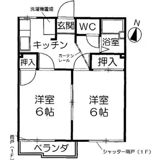 MokaⅡ【202号室】の間取り