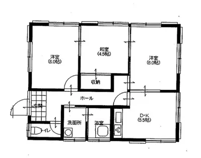 愛知県豊川市八幡町足洗【一戸建】の間取り