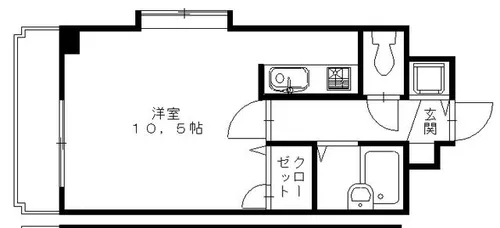 ロイヤルコンフォート長丘【201号室】の間取り