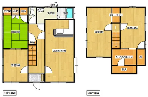 福岡県行橋市南大橋3丁目【一戸建】の間取り