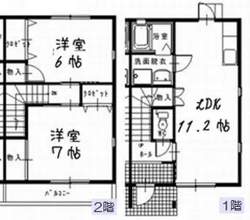 クワイエット【B号室】の間取り