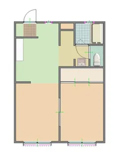 サンパティーク【1階】の間取り