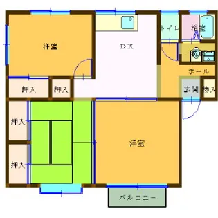 サンフレール神戸【1階】の間取り