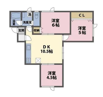ハイツくさま【104号室】の間取り