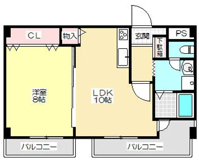 グリーンロータスⅡ【2階】の間取り