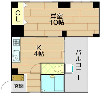 エスペランス・ドゥ・花隈【3階】の間取り
