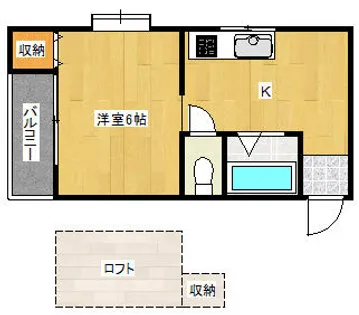 フォンタル中央【2階】の間取り