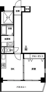 ハイリスベーネ池下【E-1号室】の間取り