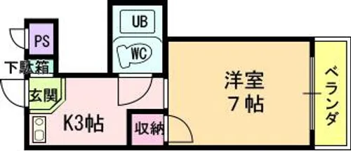 CASA山手【3階】の間取り