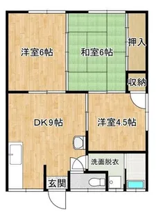 コーポ前隈【202号室】の間取り