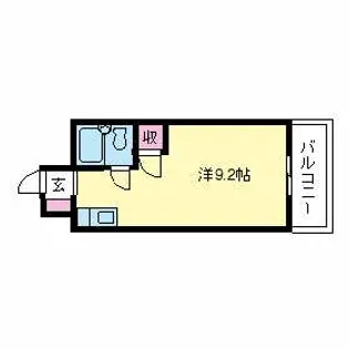 歯大前スカイマンション【4階】の間取り