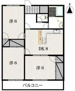 グリーンポート潤【202号室】の間取り