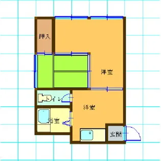安積マンション【205号室】の間取り
