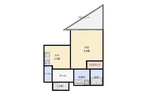 ヒルズ楓【5階】の間取り