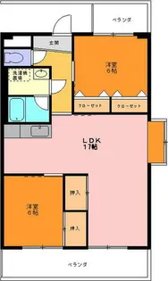 ニコーマンション【2F号室】の間取り