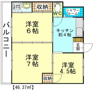森ビル【3階】の間取り
