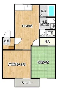 メゾンドール富重【201号室】の間取り