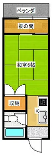 福岡県北九州市小倉南区日の出町1丁目【アパート】の間取り