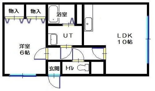パールハイム直【1階】の間取り