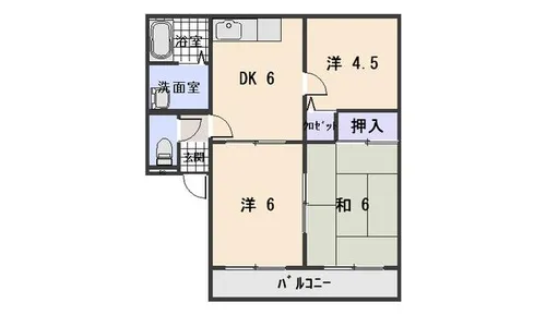 エスポワール【2階】の間取り