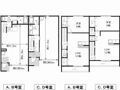 ガレリア(ガレージハウス)【B号室】の間取り