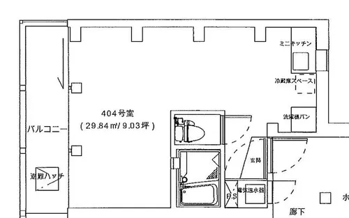 KAWARAMACHI PLACE【404号室】の間取り