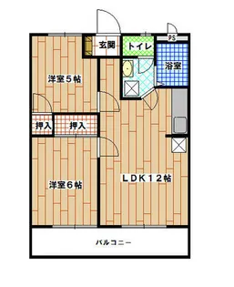 三愛室見マンション【307号室】の間取り