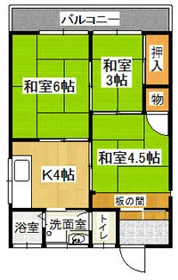 上村荘B棟【7号室】の間取り