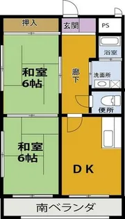 レジデンス時計台【405号室】の間取り