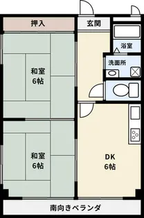 レジデンス時計台【405号室】の間取り