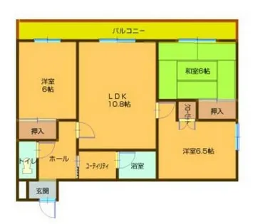 ウエストビレッジ118【102号室】の間取り