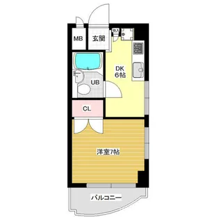 ルパレ西灘【5A号室】の間取り