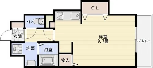 大阪府八尾市跡部北の町2丁目【マンション】の間取り