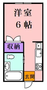 メゾンソレイユ【103号室】の間取り