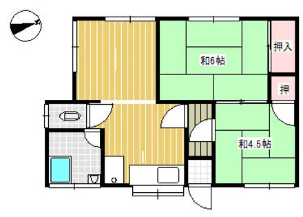 田中荘【101号室】の間取り
