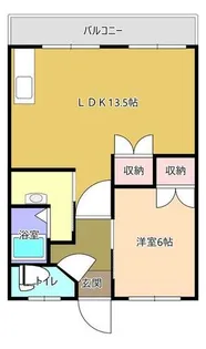 マンション城【203号室】の間取り