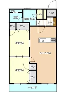 第一田中ビル【6階】の間取り