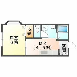 兵庫県姫路市西中島【アパート】の間取り