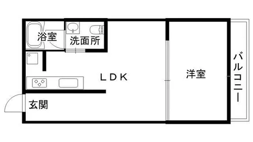 ハイクオリティ向陵【208号室】の間取り