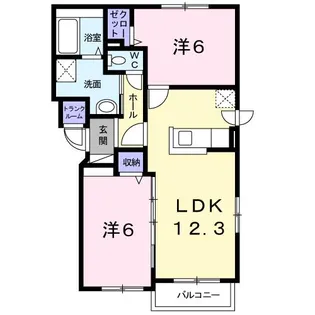 FELICITE Ⅱ【1階】の間取り