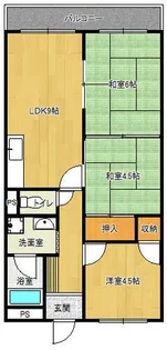 レジデンス北条【3階】の間取り