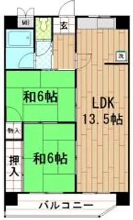 ブリックシャトー兵庫【3階】の間取り