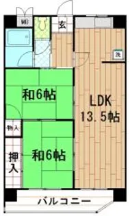 ブリックシャトー兵庫【3階】の間取り