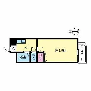 ビラプリンス7【707号室】の間取り