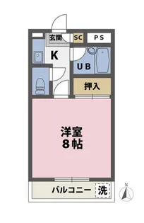 モアクレスト東豊中【1階】の間取り