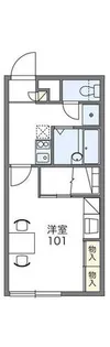 レオパレスコアハイツ【1階】の間取り